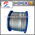 4mm Electro galvanized aircraft wire rope in steel core
